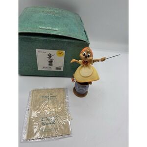 WALT DISNEY CLASSICS FIGURINES CINDERELLA HEY, WE CAN DO IT  NEEDLE MOUSE,COA